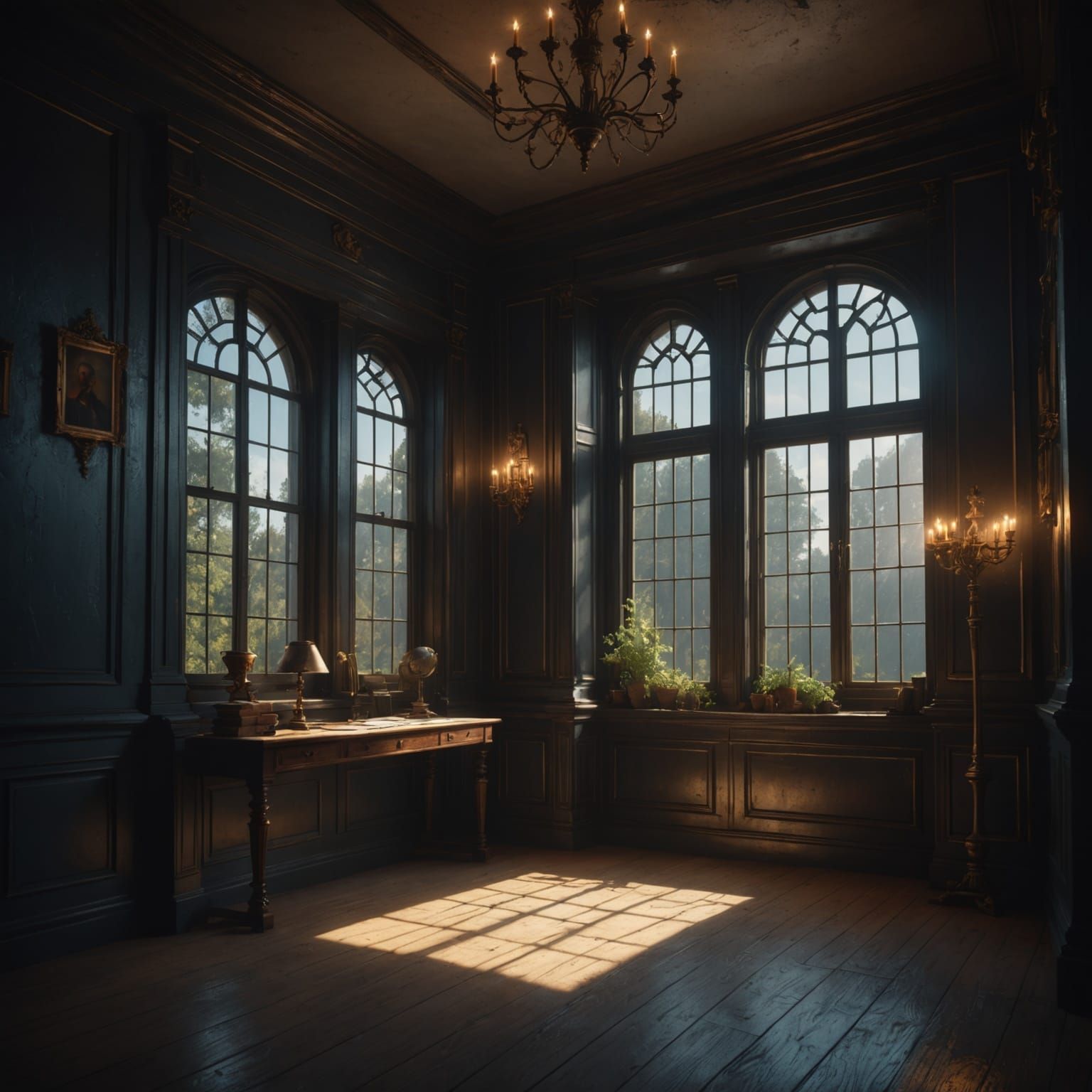 Surreal Sunlit Portal in Fantasy Art