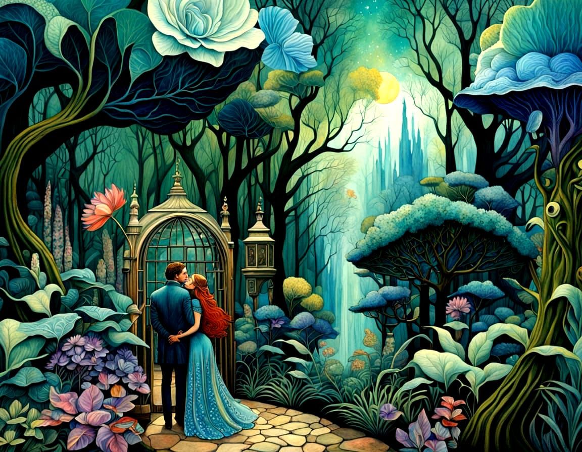 Dreamy Stars Floating in Night Sky