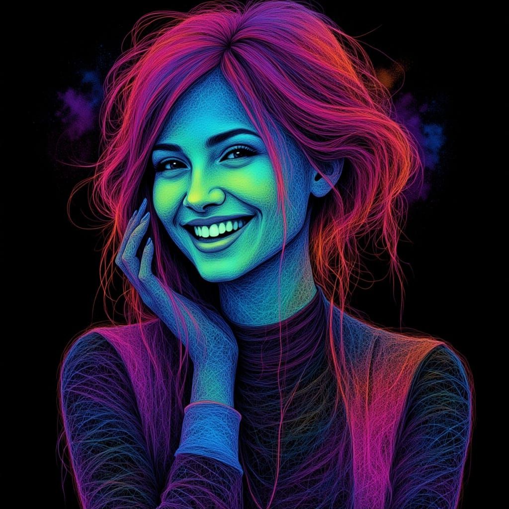 <lora:SybilThorn-FluxLORA3:1.0> <lora:Fine line string art:1...