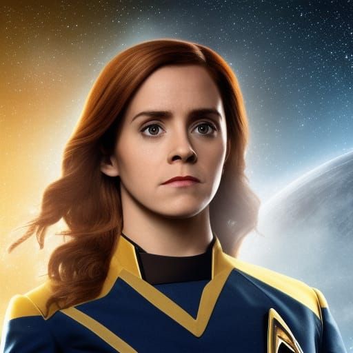 Hermione Portrait in Star Trek Style