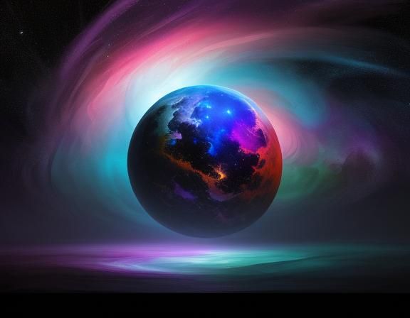 Cosmic Dreamscape: Acrylic Impasto Art in Multiple Layers