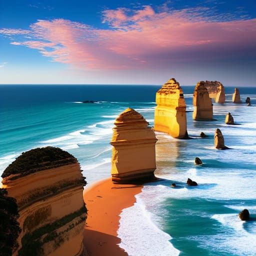 Aerial View of Twelve Apostles, Australia
