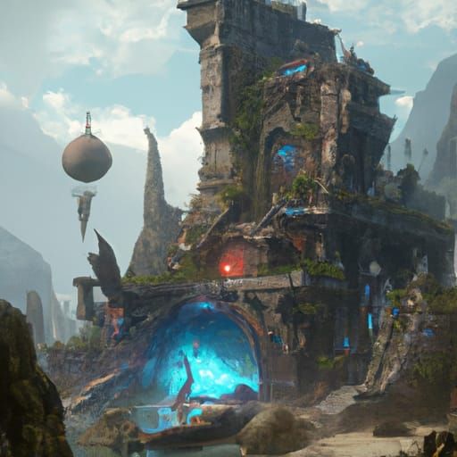 Fantastical Matte Painting with Deep Color and Detail