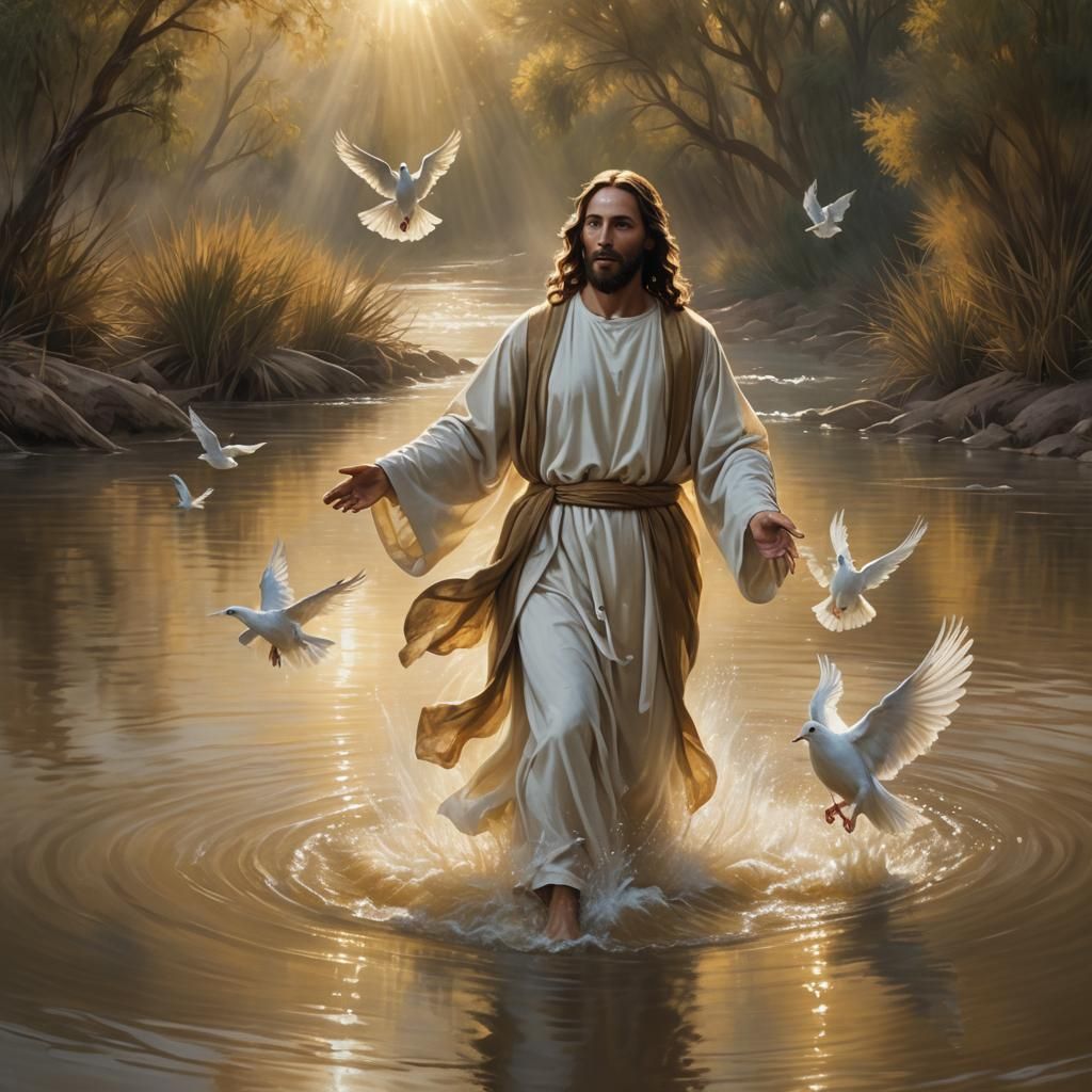 Jesus' Baptism: Holy Spirit Descends as Dove