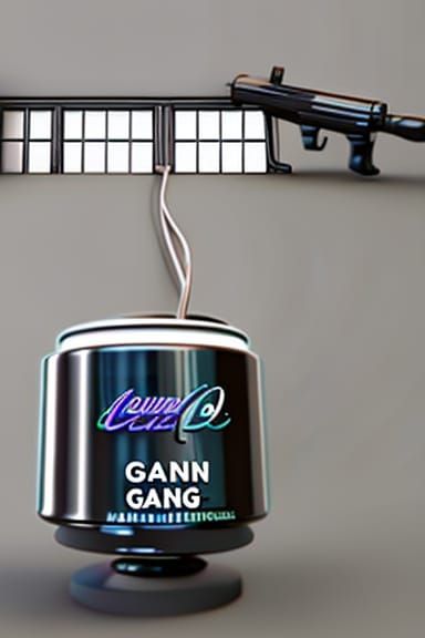 Mountain Dew House in Retrowave Graffiti Style