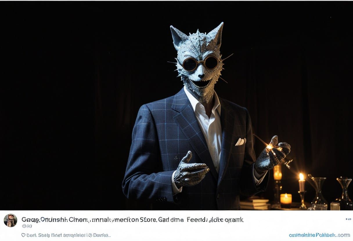 Surreal Occult Landscape with Cosmic Geometry