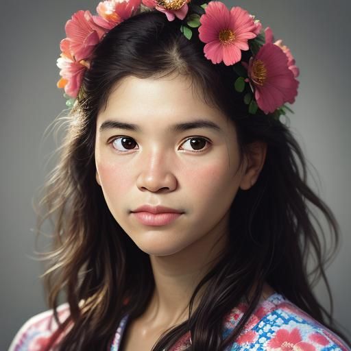 Blooming Flowers: Professional Studio Portrait