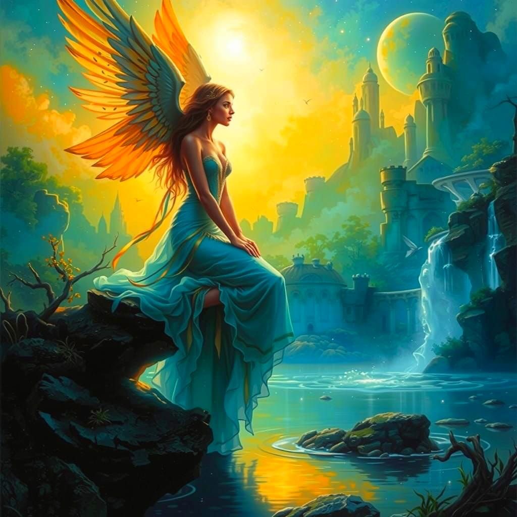 Ethereal Beauty in Celestial Harmony