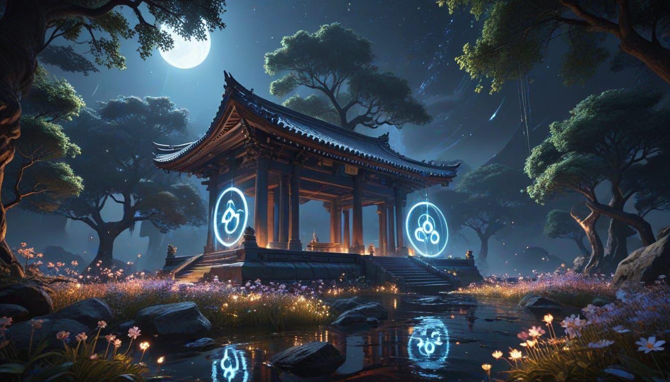 Floating temple