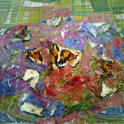 Butterfly Impasto Painting