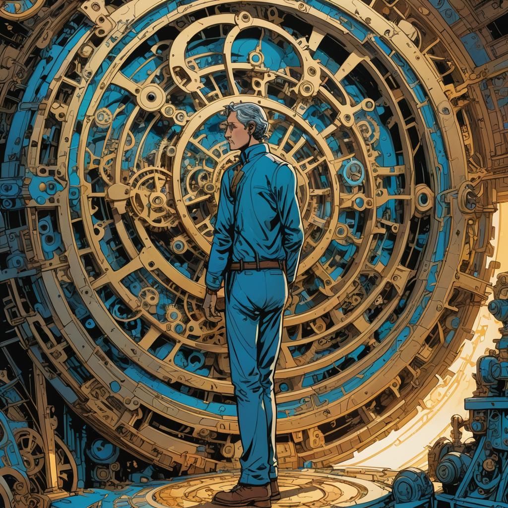 Clockwork Orb: Comic Book Style Sci-Fi Heroism