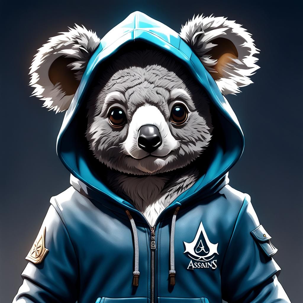 Assassin's Creed Koala in 3D Anime Style