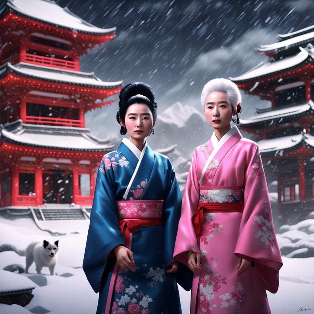 Brigitte Lin as Japanese Secretary in Snowy Scene