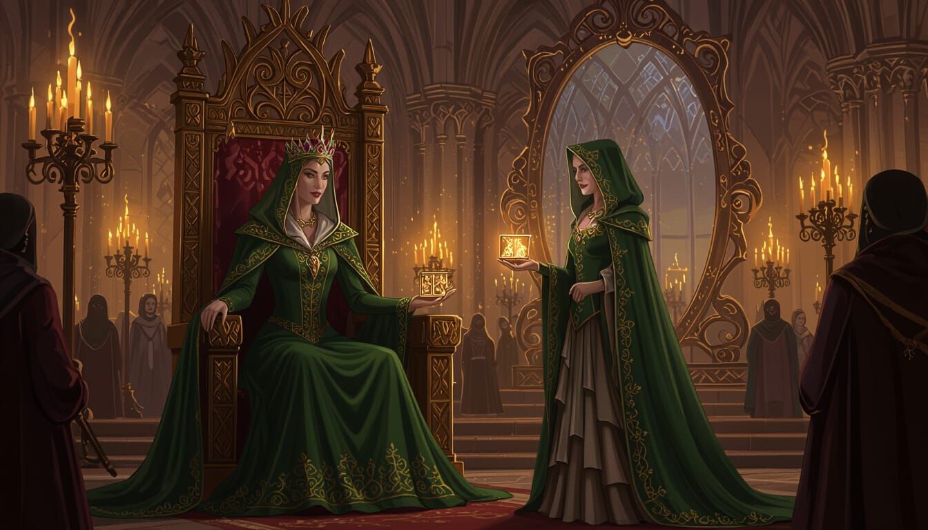 The Queen's Chamber: A Scene of Dramatic Tension