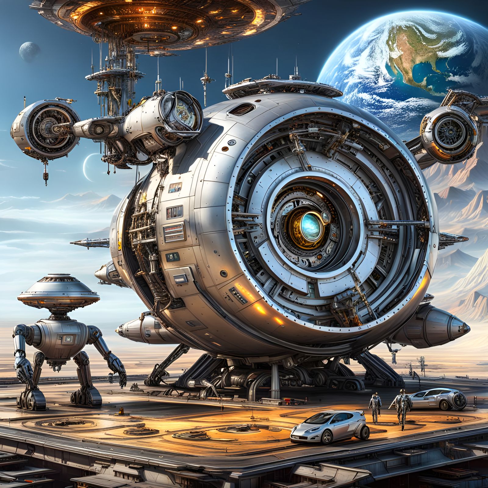 The new Honda FIT (parked in front of the The Illudium Q-36 Explosive Space Modulator)