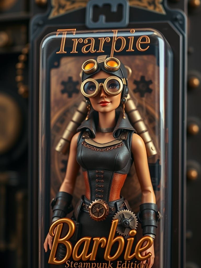 Steampunk Barbie in Blister Pack, High-Resolution Photo