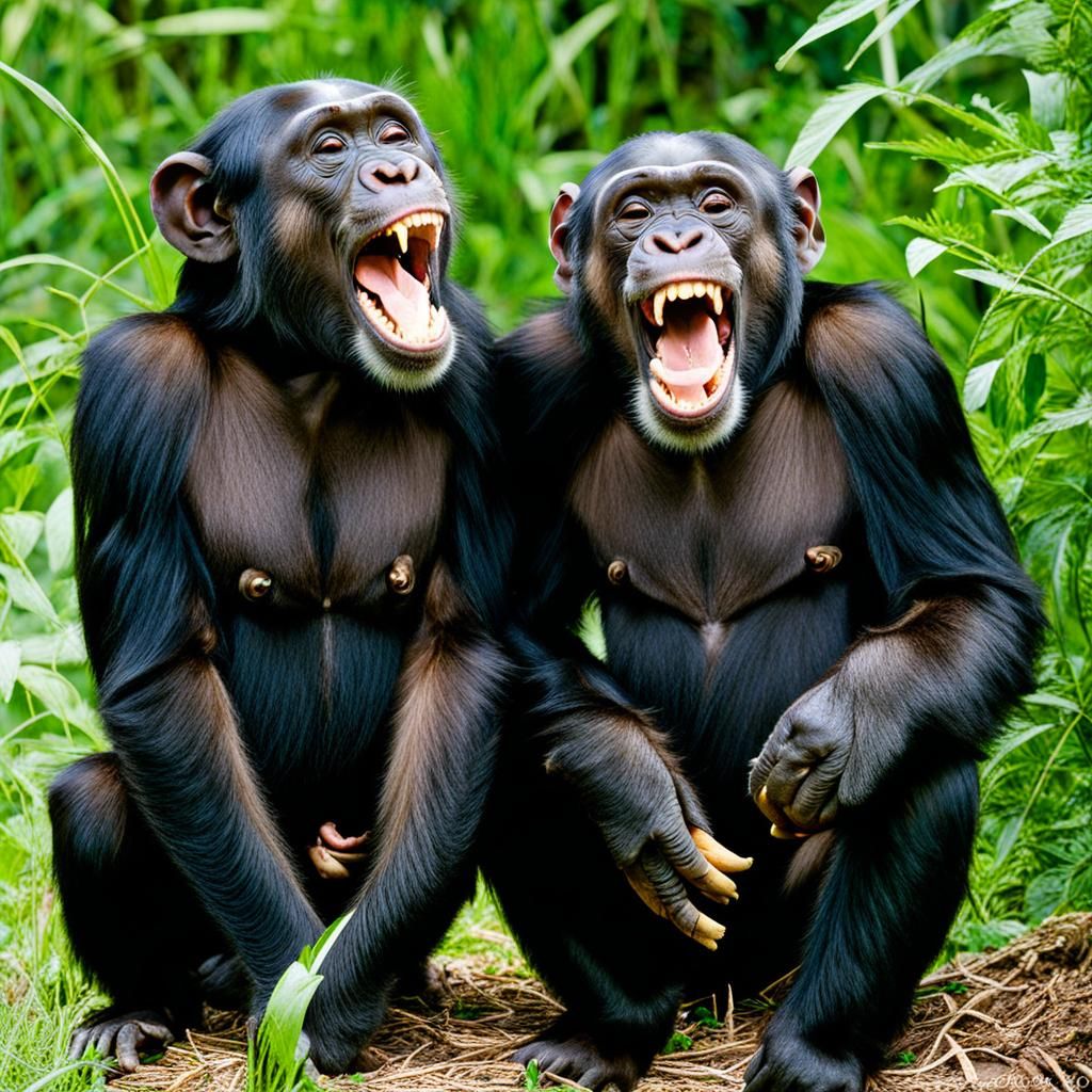 CHIMPANZEES LAUGHING