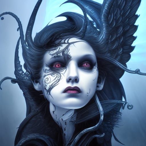 Angel of Death in Dark Cinematic Style