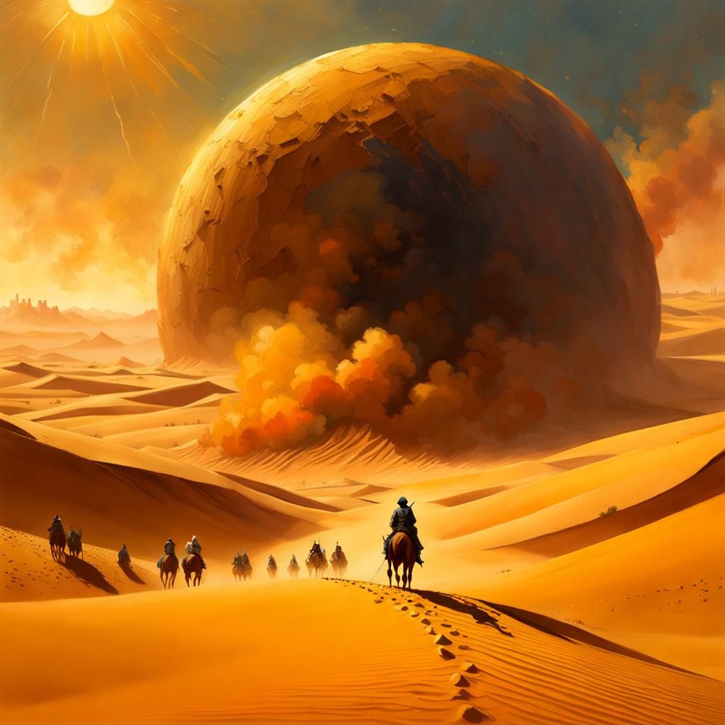 Desert Sandstorm: Fantasy Concept Art
