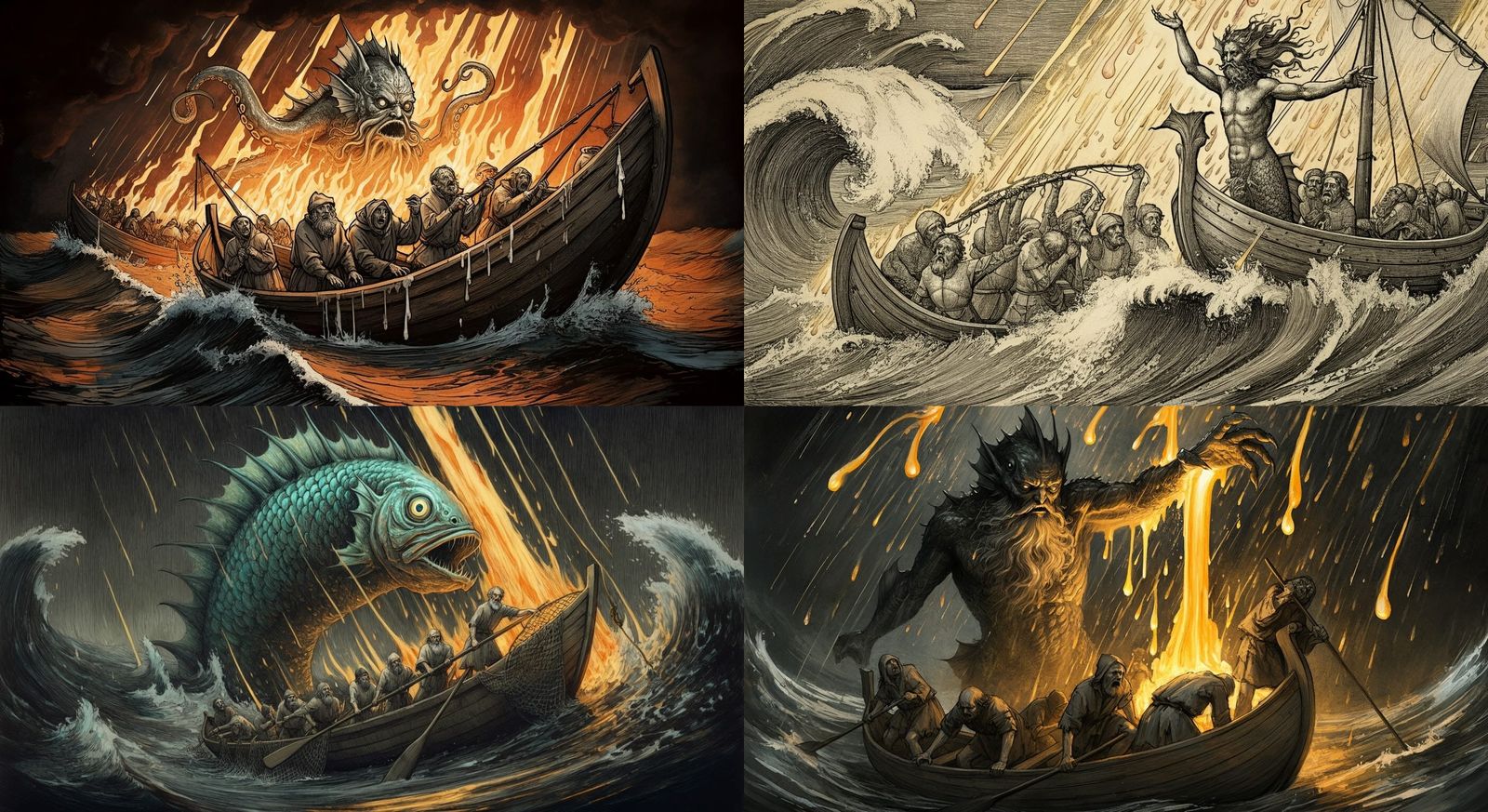 Fish God of Neptune Unleashes Hot Wax Rain on Guilty Fisherm...