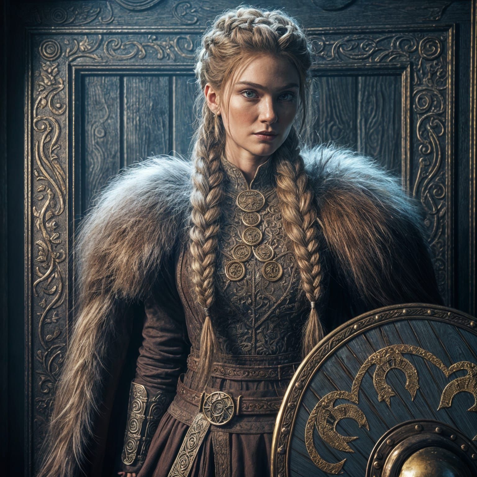 Viking Goddess of Justice Guarding Frigg's Door