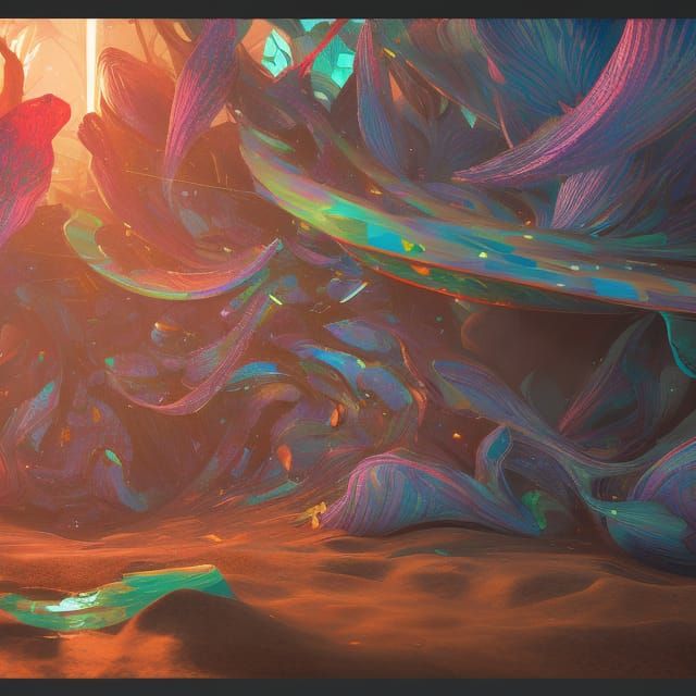 Fantastical Gouache Art: Harmonious and Detailed