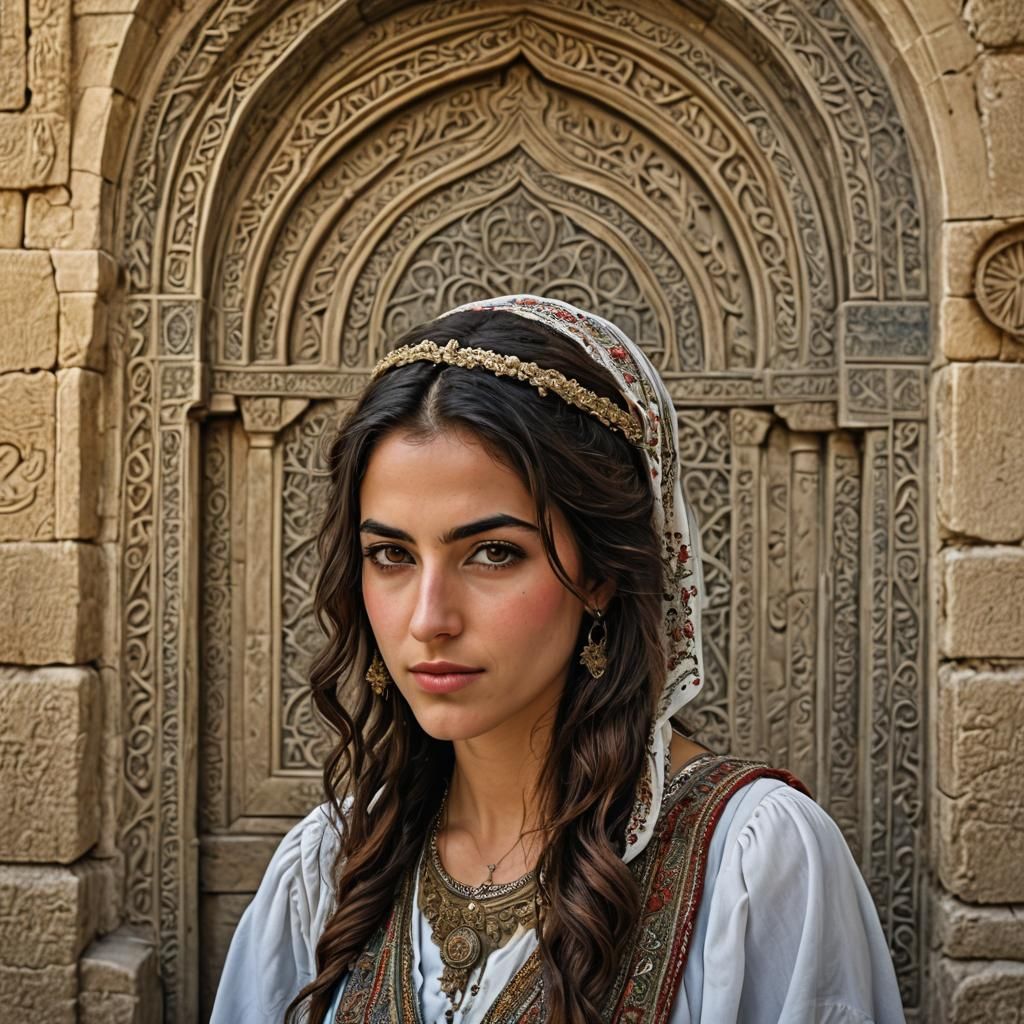 Beautiful Mizrahi Woman Portrait in Jerusalem