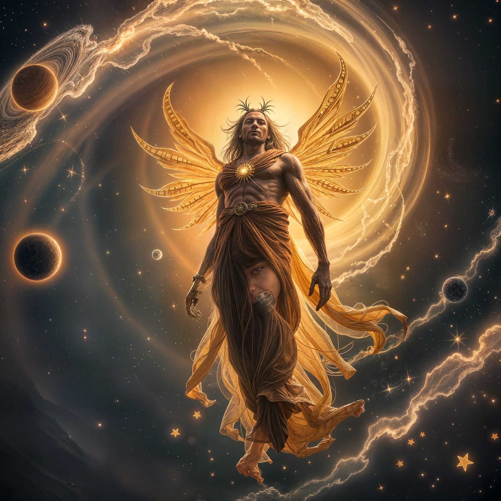 Transcendental Gods on a Universal Background