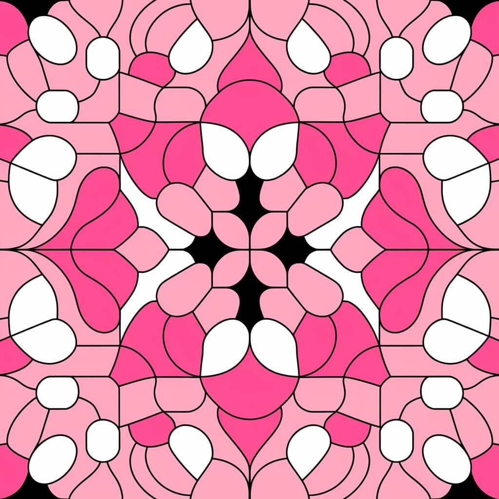 Abstract Pink Cyber Texture in Retrofuturism Style