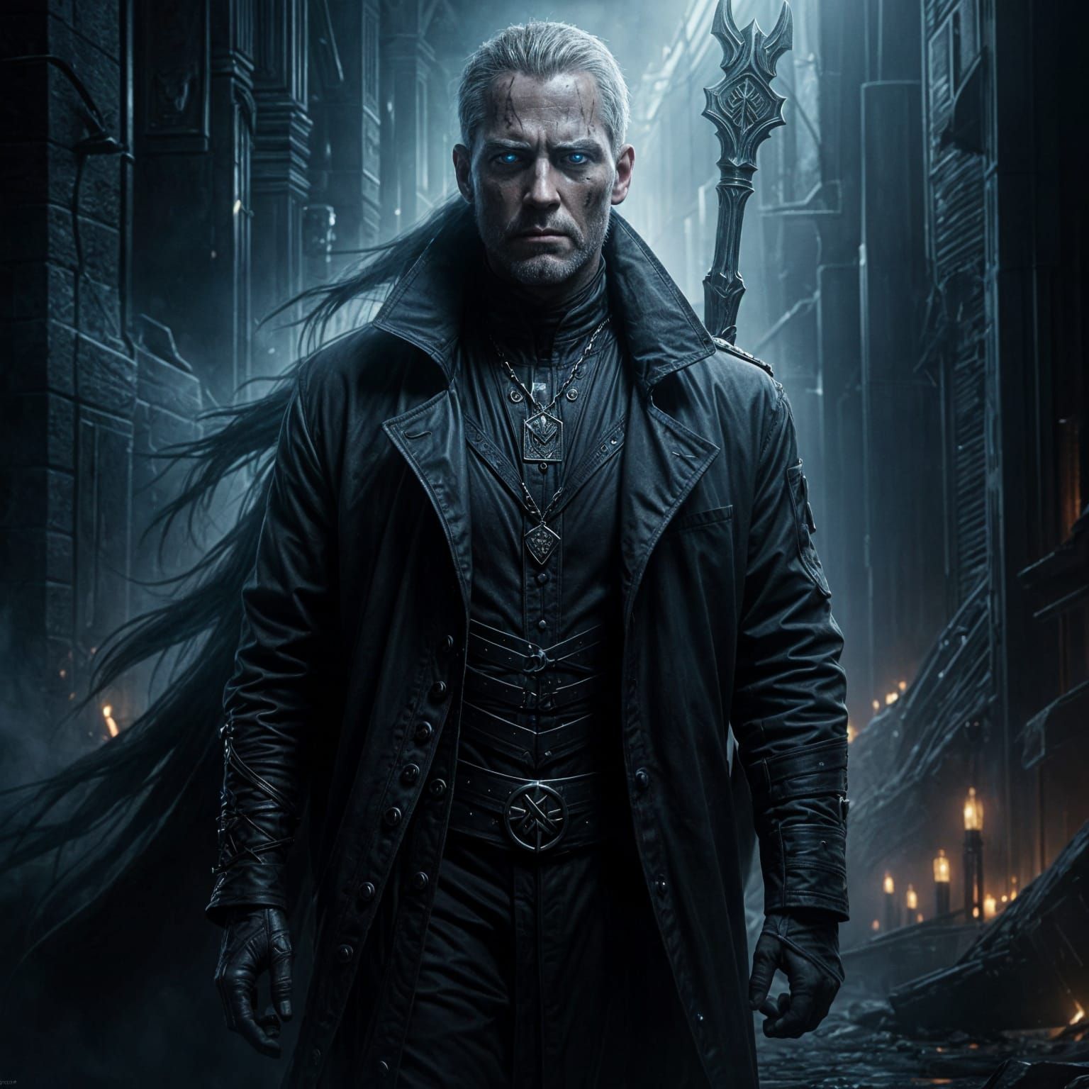 A Knight of the Word Stands Vigilant in the Shadows