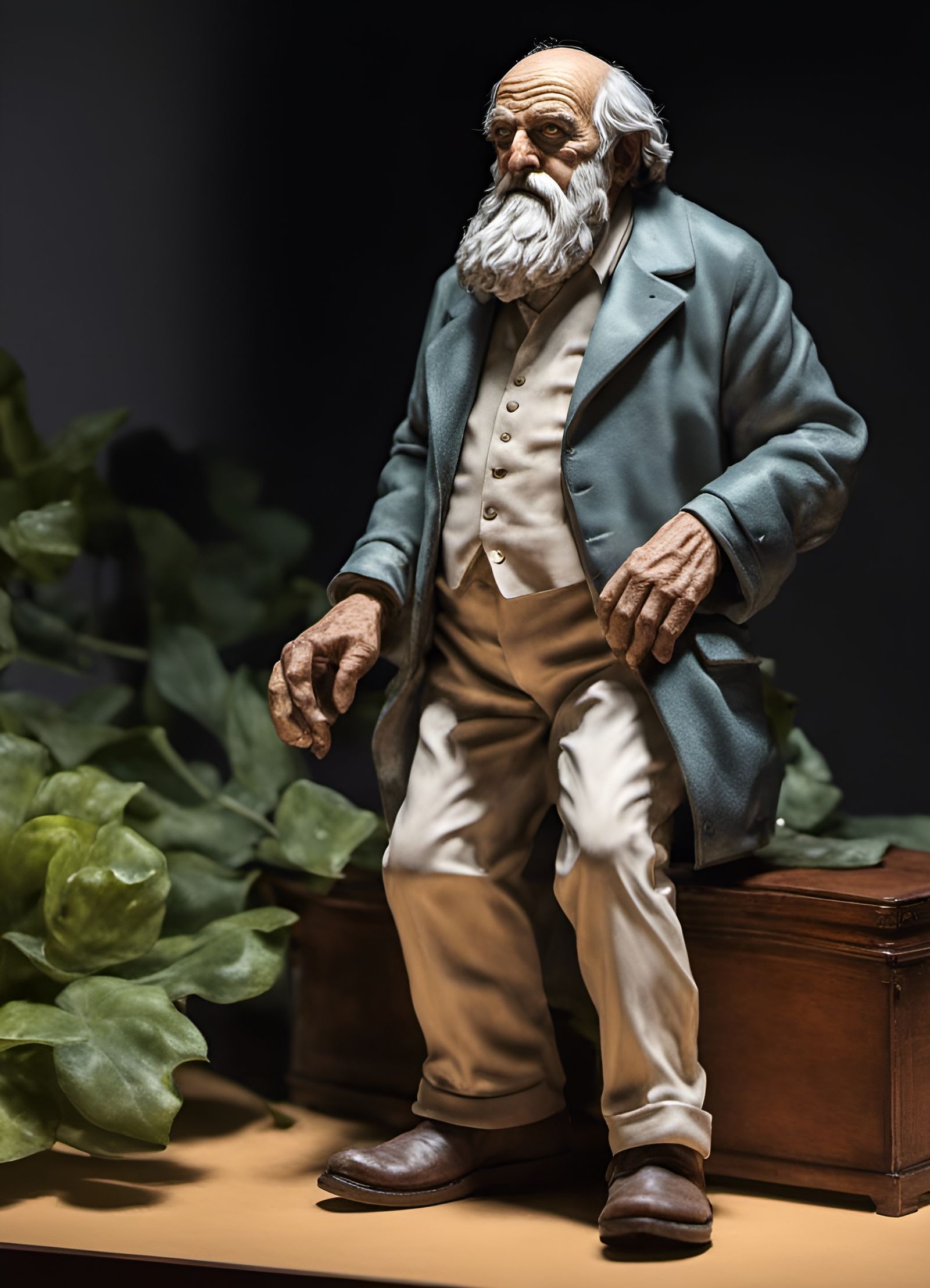 Surreal Toe-Face Portrait with Ray Tracing