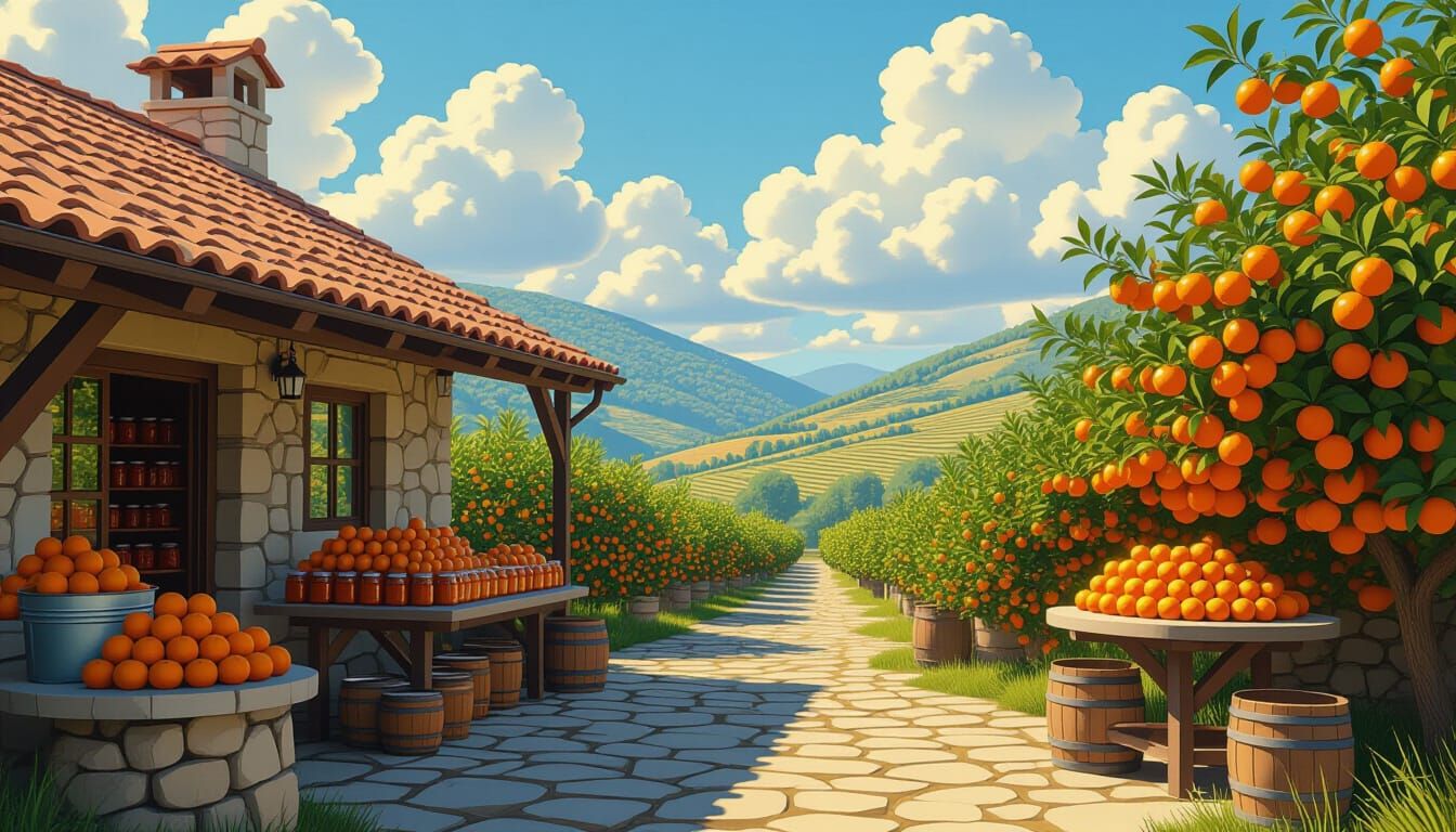 Charming Orange Orchard and Jam Shop