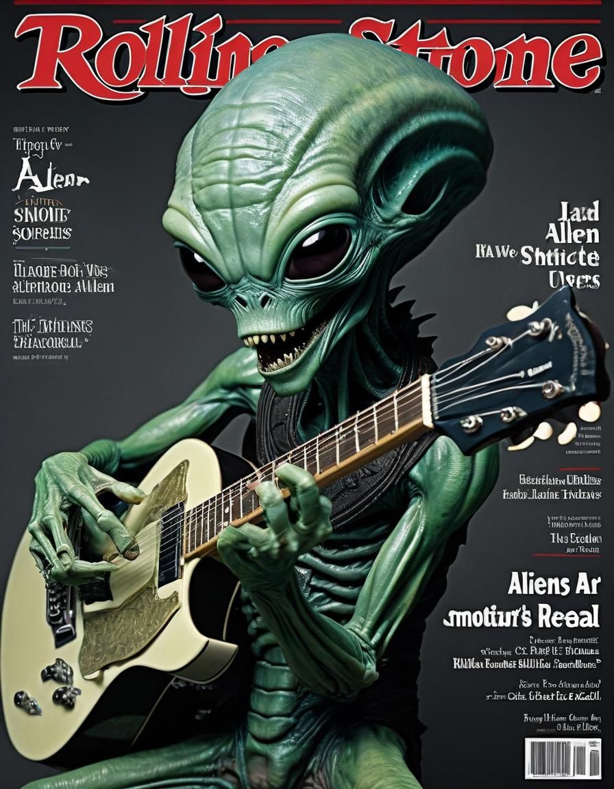 Alien Rock Star Magazine Cover