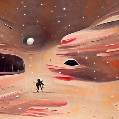 Spectacular Cosmic Landscape of Nebulas and Galaxies