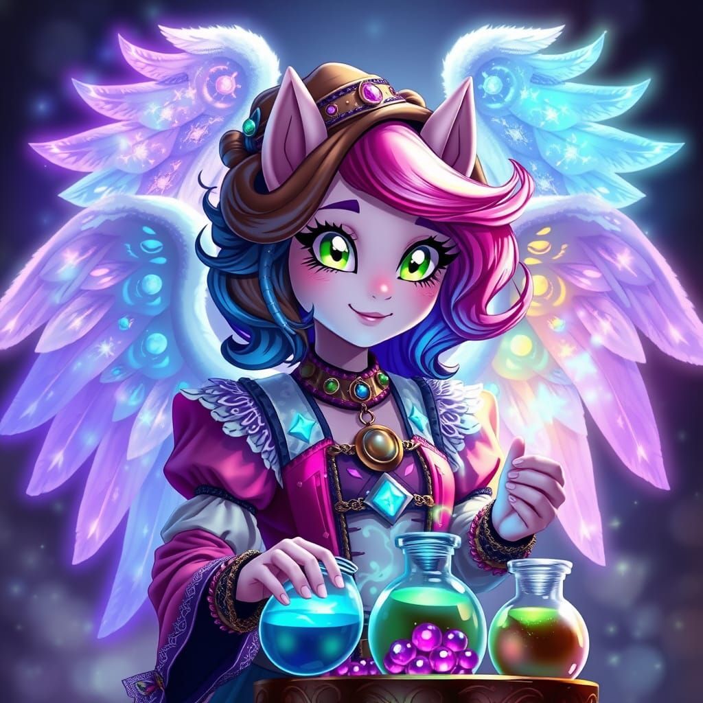 Pinkie Pie Gypsy Brews Astral Potions: Digital Art