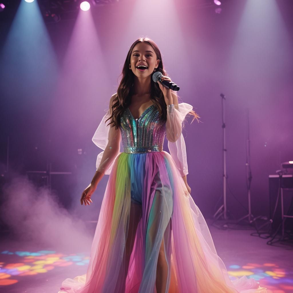 Olivia Rodrigo: Vibrant Stage Performance in 8K