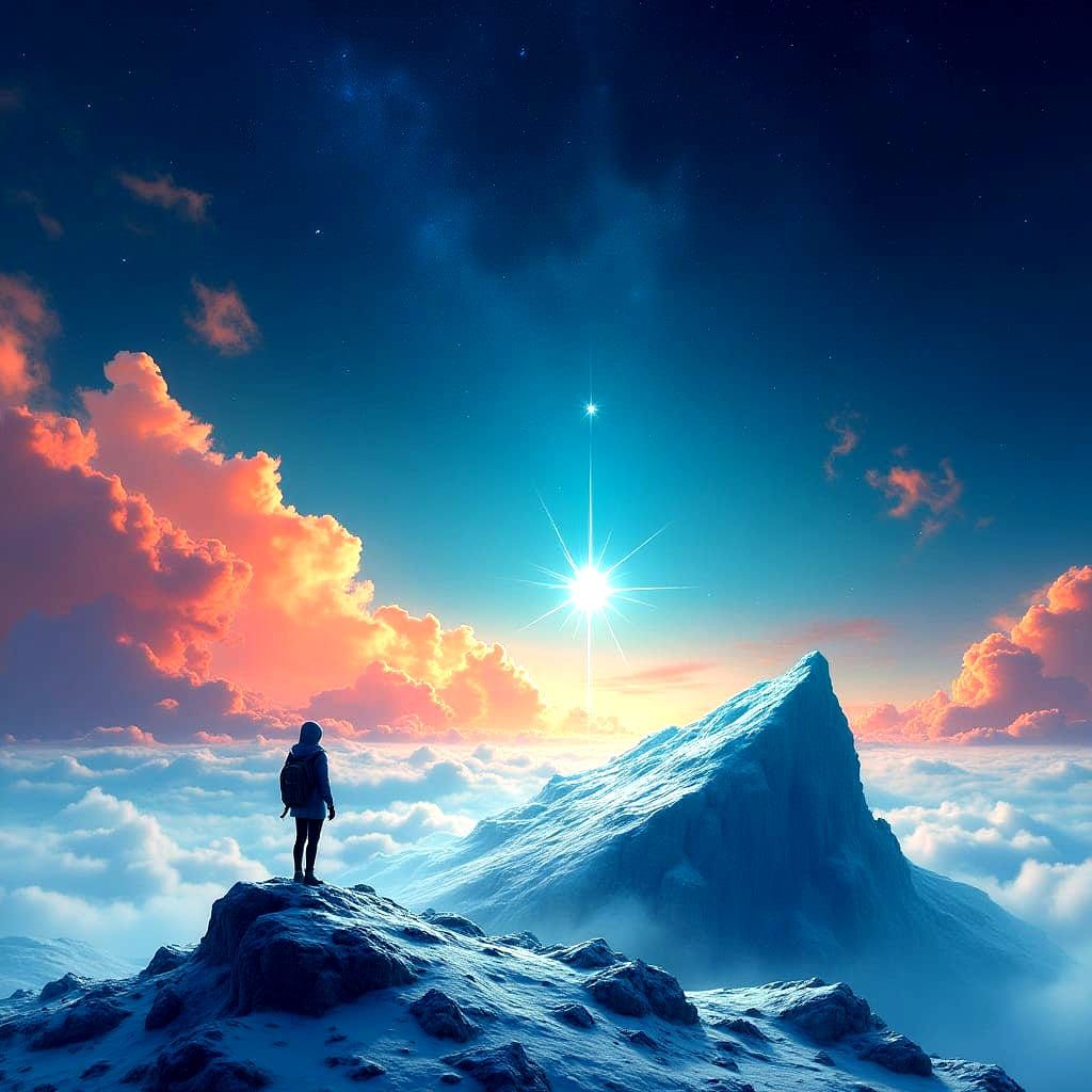 Surreal Crystal Landscape on Distant Planet