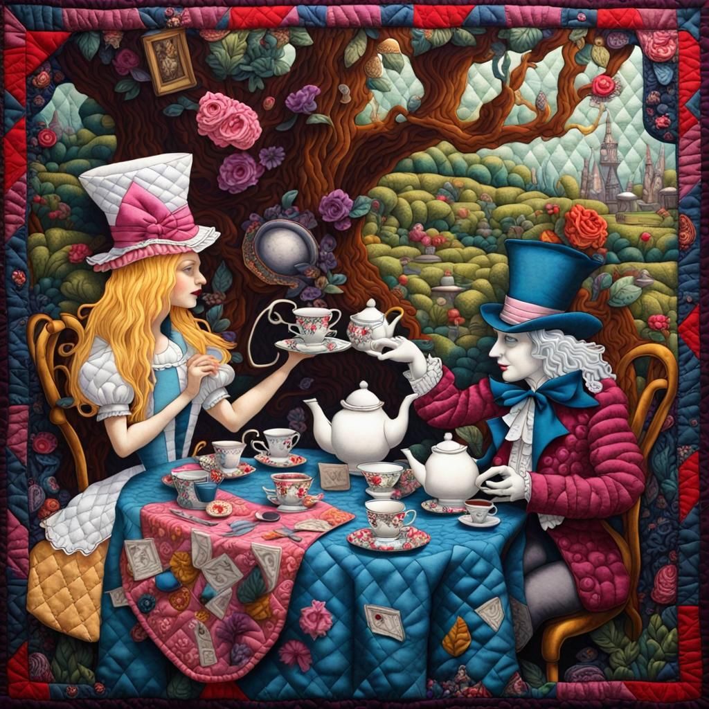 Quilted Alice in Wonderland Tea Party