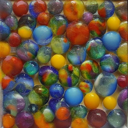 Marbled Bubbles and Rainwater in Diamond Painting