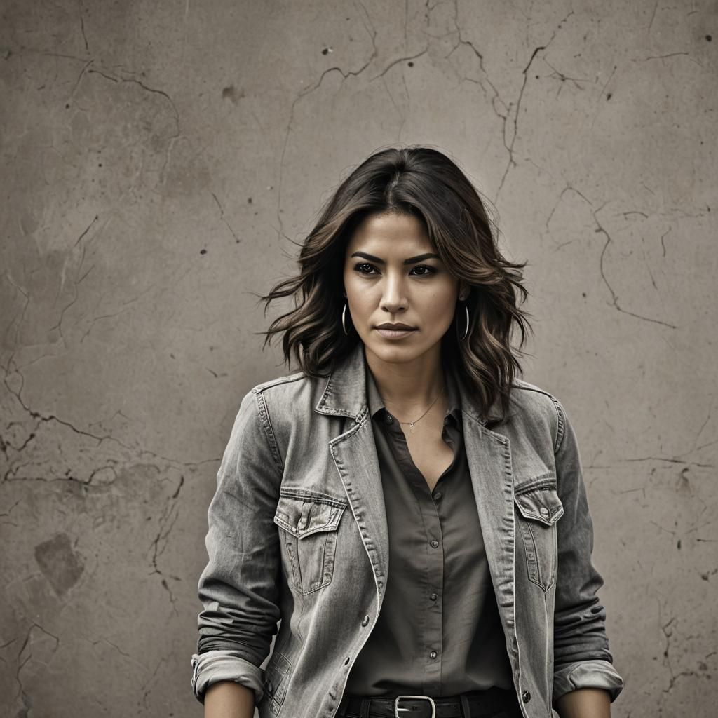 Confident Latina Woman: Detailed Matte Painting in Unreal En...