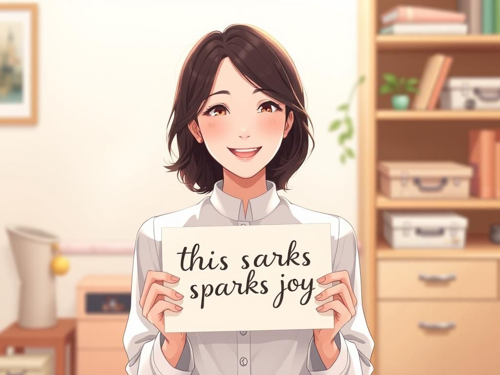Marie Kondo in Anime Style Sparks Joy