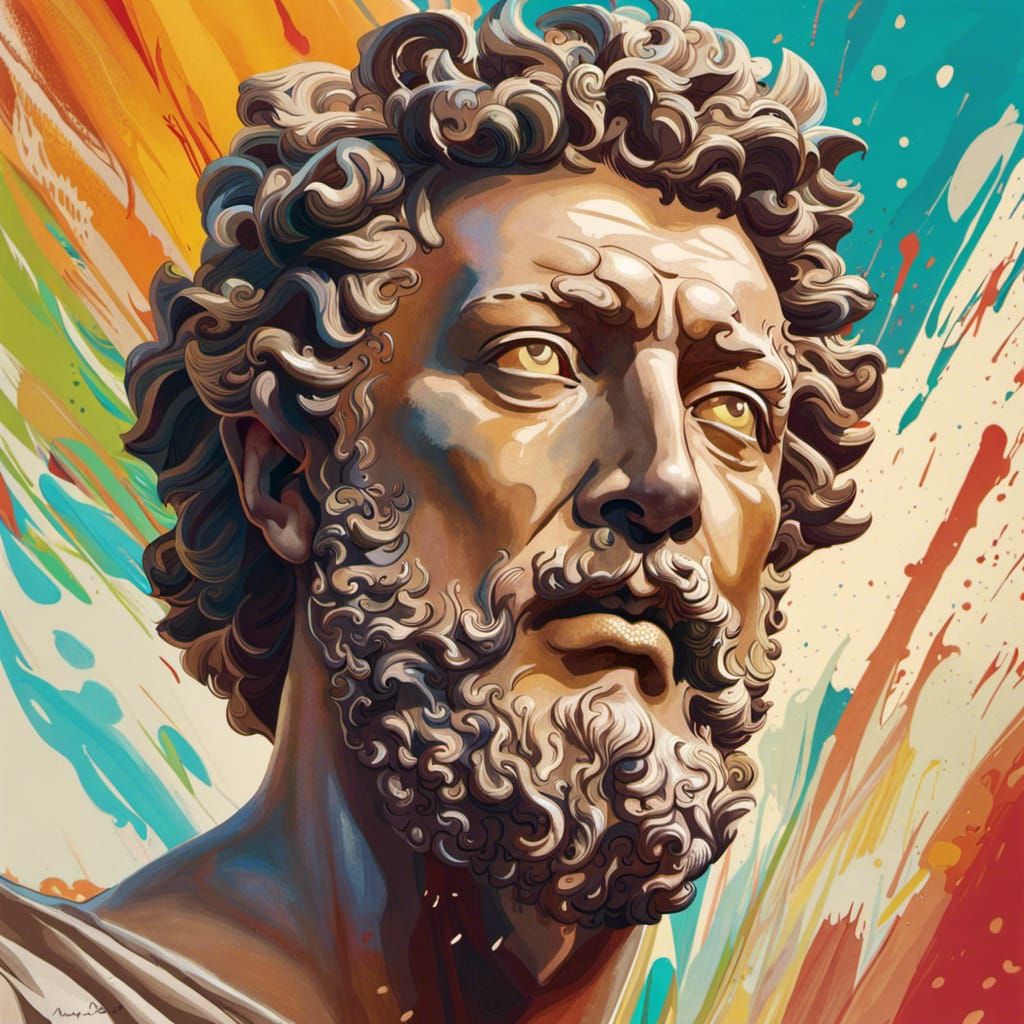 Hyperrealistic Portrait of Marcus Aurelius