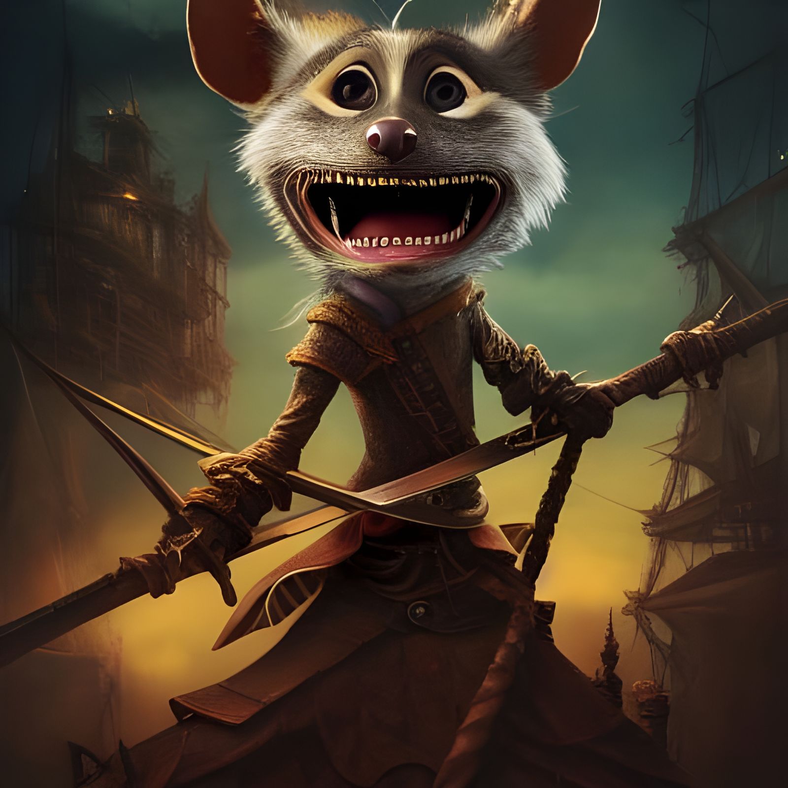Chibi Rat Pirate: DreamWorks-Style Character Design