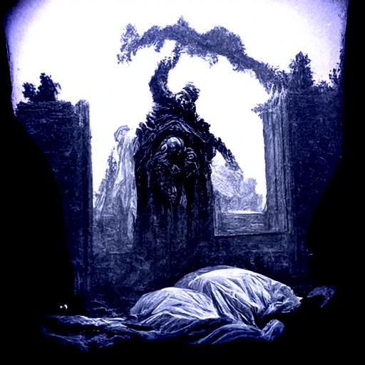 Horrific Dreamscape Inspired by Doré and Rutkowski