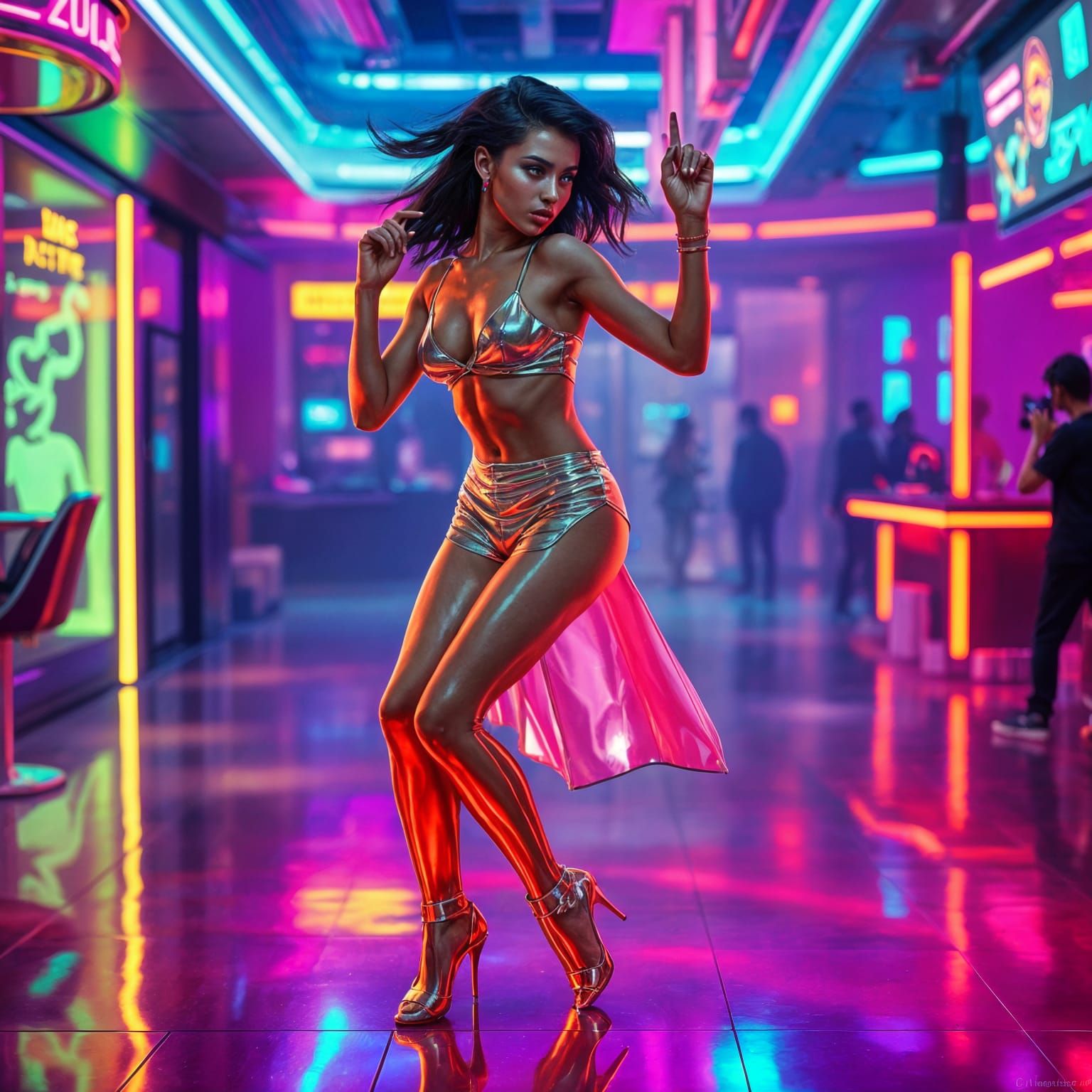Neon Nights: Futuristic Clubbing in Cyberpunk Style