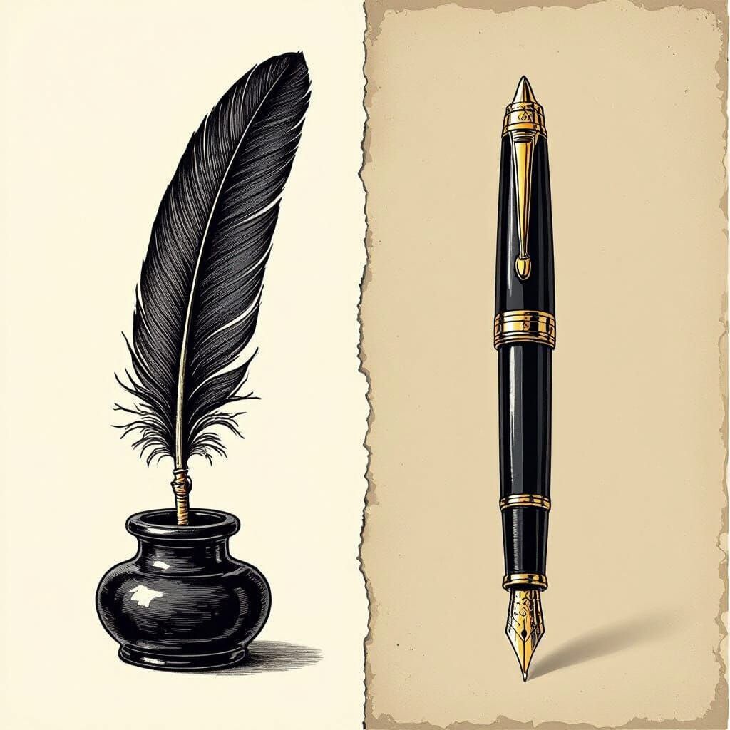 Vintage Quill vs Modern Pen: Past and Future