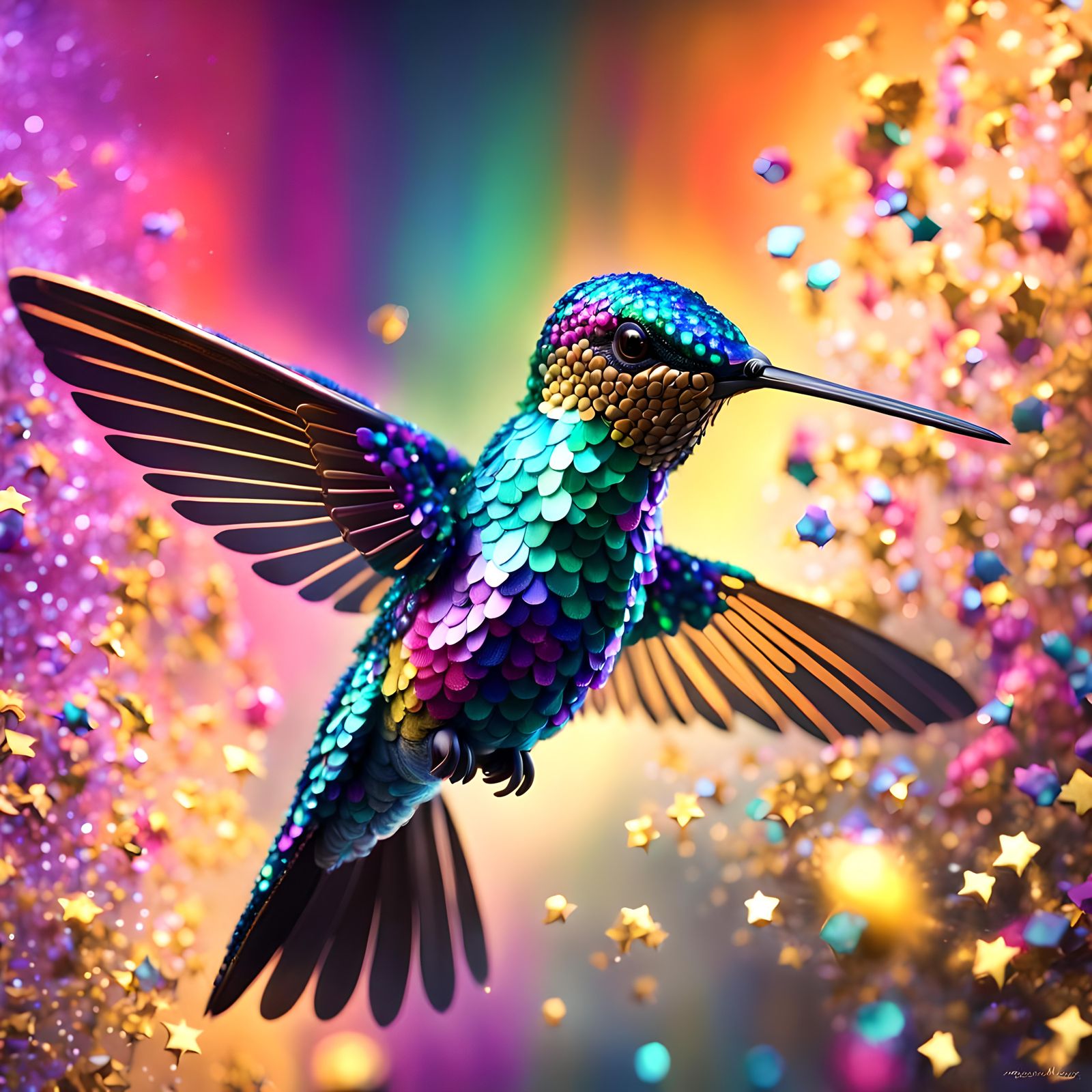 A Shiny Hummingbird