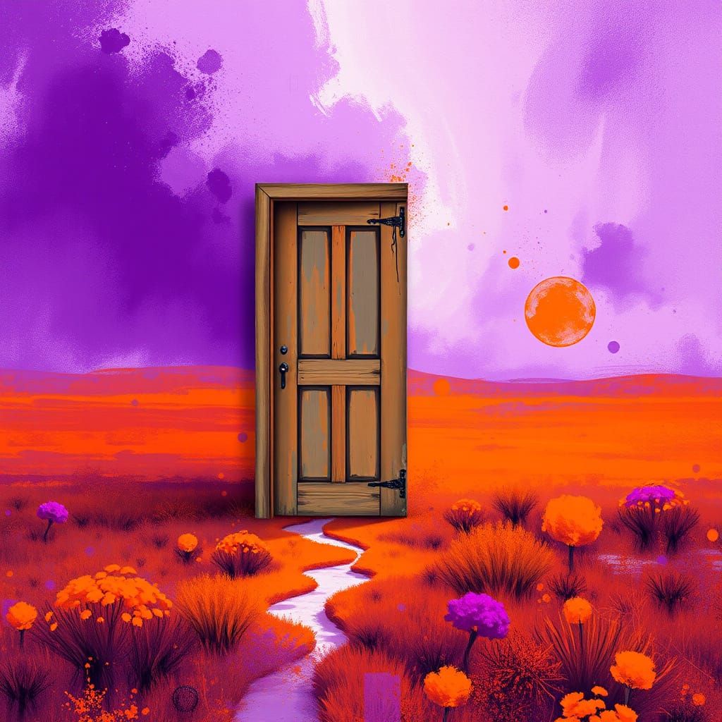 Abstract Doorway to an Ethereal Landscape