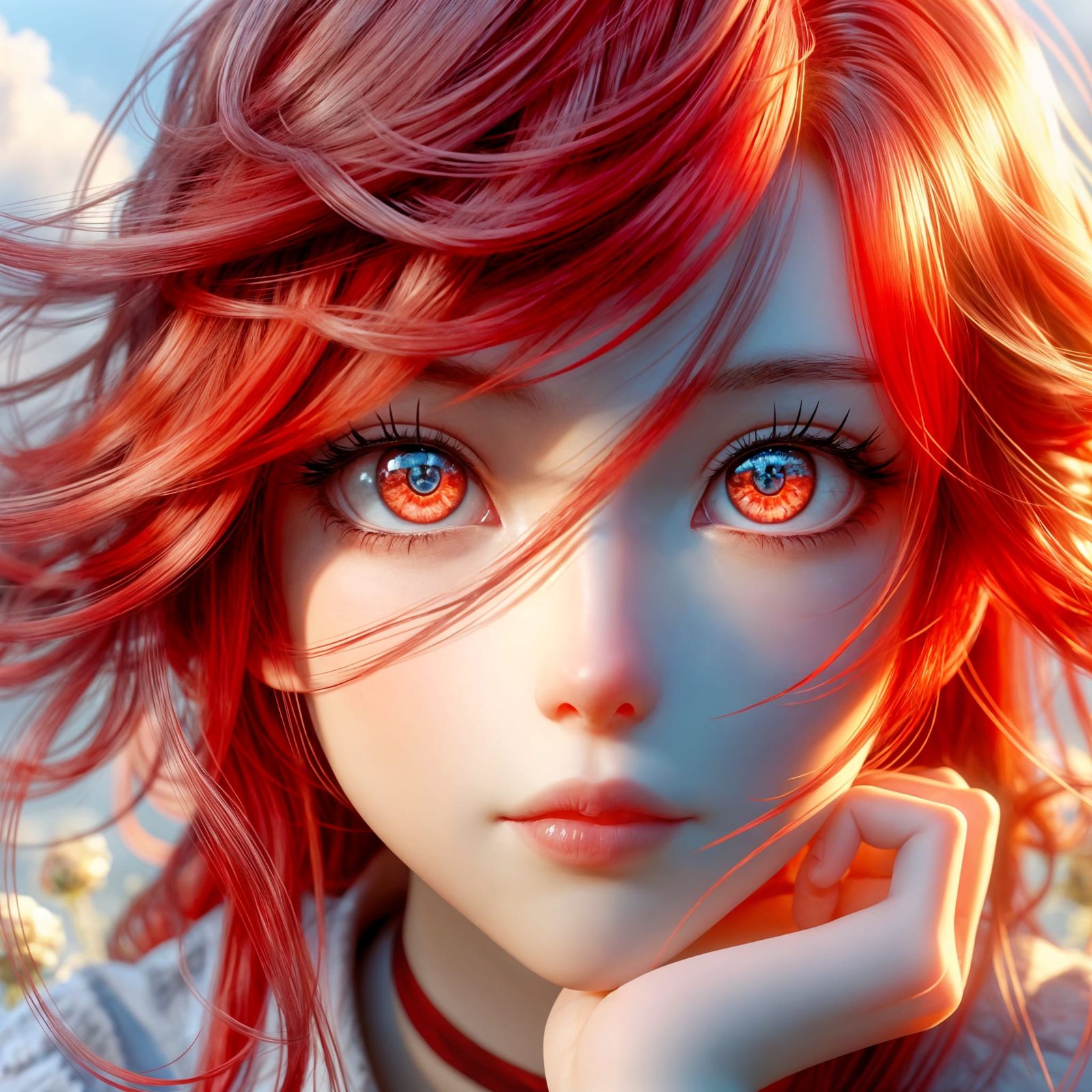 Stunning Redhead in 19th-Century Scientific Illustration Sty...