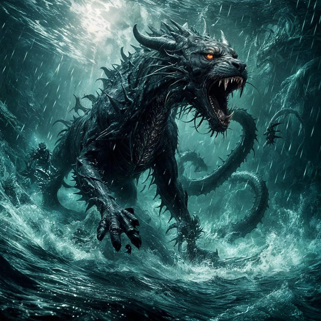 Mishipeshu, Underwater Panther.  Scourge of Lake Superior